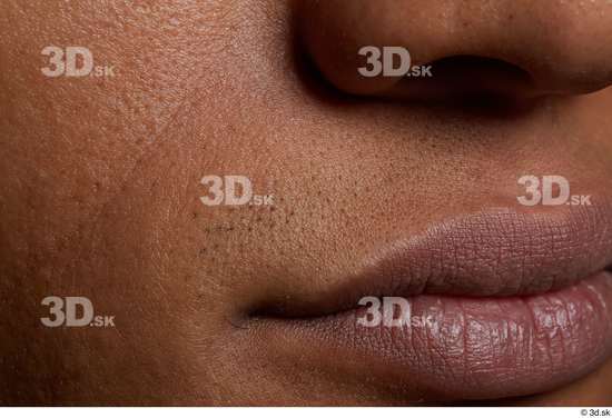 Face Mouth Nose Cheek Skin Man Black Slim Studio photo references