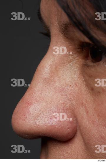 Face Nose Hair Skin Woman Slim Wrinkles Studio photo references