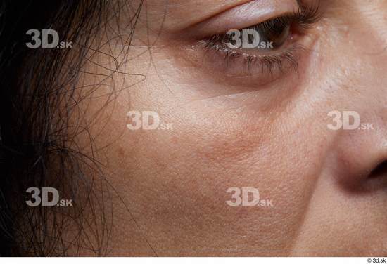 Eye Face Cheek Hair Skin Woman Slim Wrinkles Studio photo references