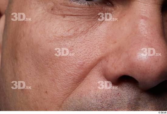 Face Nose Cheek Skin Man Chubby Wrinkles Studio photo references