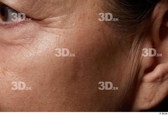 Face Cheek Ear Hair Skin Woman Slim Wrinkles Studio photo references