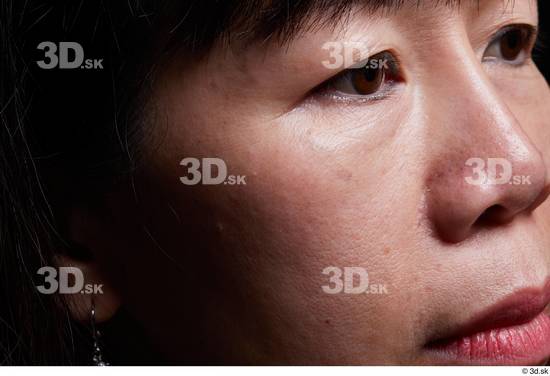 Eye Face Mouth Nose Cheek Skin Woman Asian Slim Studio photo references