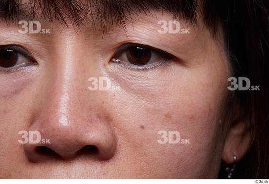 Eye Face Nose Cheek Hair Skin Woman Asian Slim Studio photo references