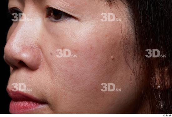 Eye Face Mouth Nose Cheek Hair Skin Woman Asian Slim Studio photo references