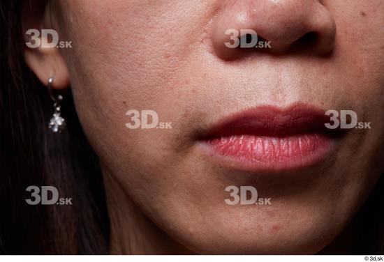 Face Mouth Nose Cheek Ear Skin Woman Asian Slim Studio photo references