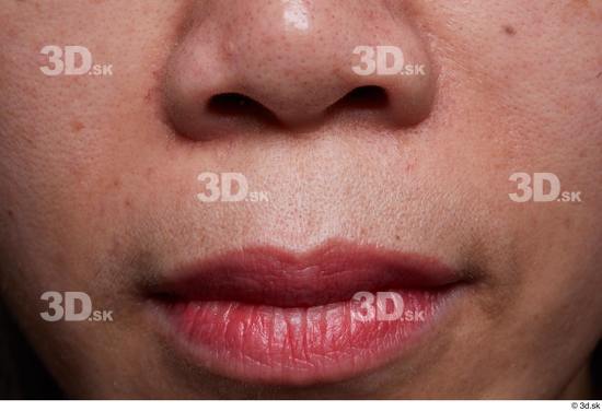 Face Mouth Nose Skin Woman Asian Slim Studio photo references