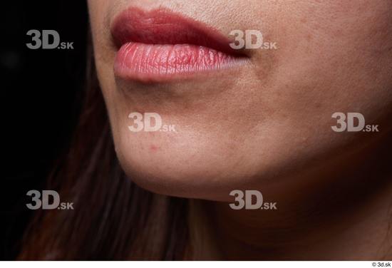 Face Mouth Skin Woman Asian Slim Studio photo references