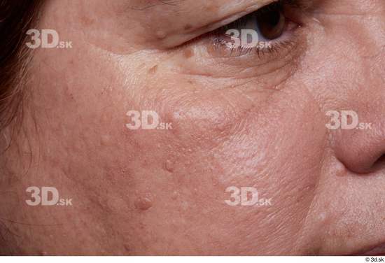 Eye Face Cheek Skin Woman Chubby Wrinkles Studio photo references