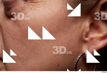 HD Face Skin Insaaf Ebrahimi cheek ear face skin pores…
