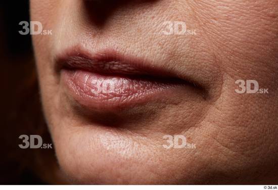 Face Mouth Skin Woman Slim Wrinkles Studio photo references