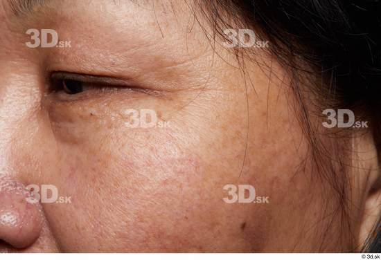 Eye Face Cheek Hair Skin Woman Asian Chubby Wrinkles Studio photo references