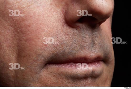 Face Mouth Nose Cheek Skin Man Slim Wrinkles Studio photo references