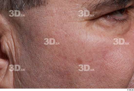 Eye Face Cheek Ear Skin Man Chubby Wrinkles Studio photo references