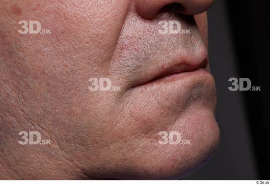 Face Mouth Cheek Skin Man Chubby Wrinkles Studio photo references