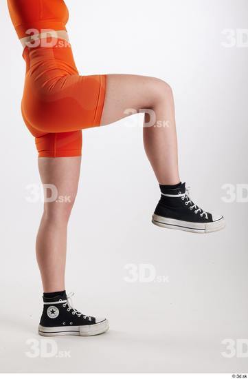 Woman White Slim Female Studio Poses