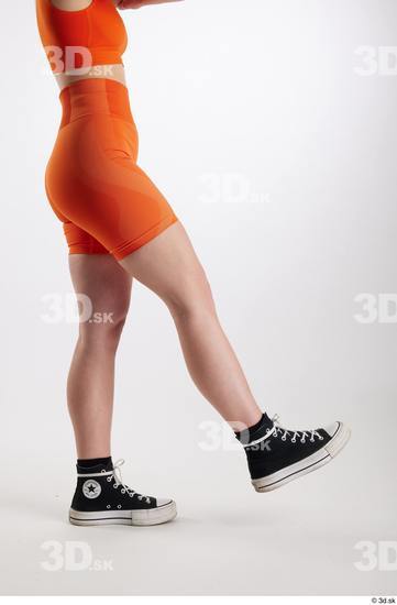 Woman White Slim Female Studio Poses