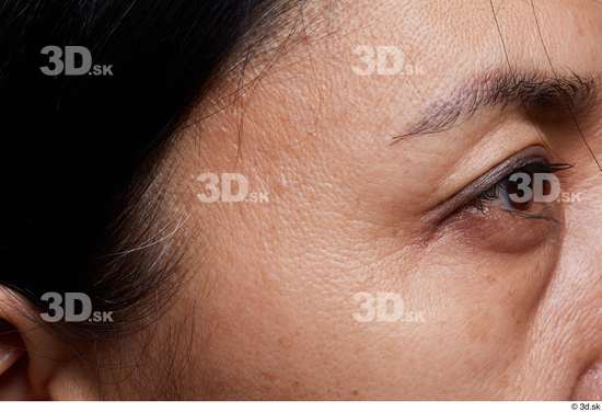 Eye Cheek Hair Skin Woman Slim Wrinkles Studio photo references