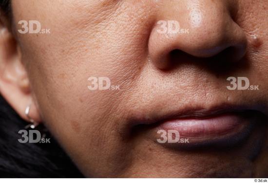 Mouth Nose Cheek Skin Woman Slim Studio photo references