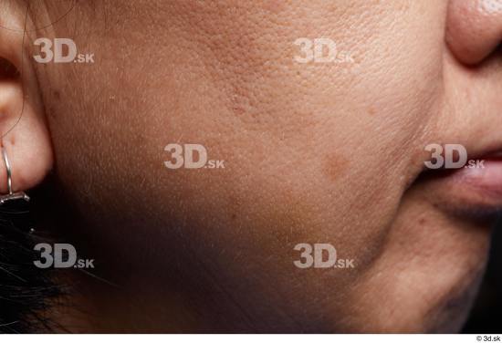 Cheek Skin Woman Slim Studio photo references