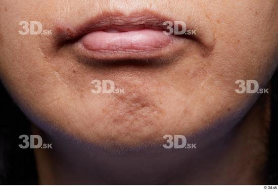 Mouth Skin Woman Slim Wrinkles Studio photo references