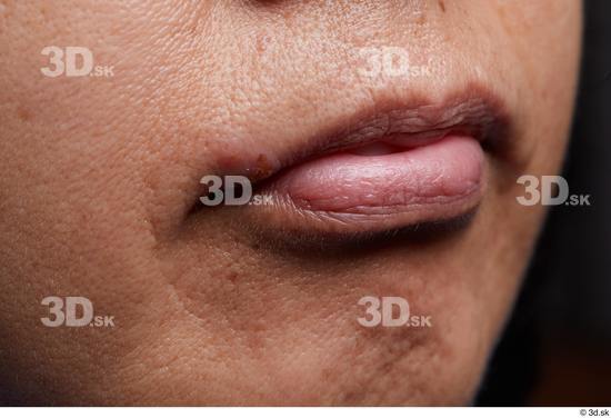 Mouth Cheek Skin Woman Slim Wrinkles Studio photo references