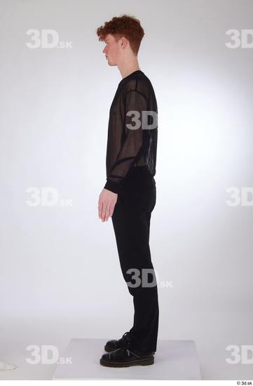 Man White Slim Male Studio Poses