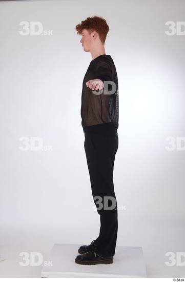 Man White Slim Male Studio Poses