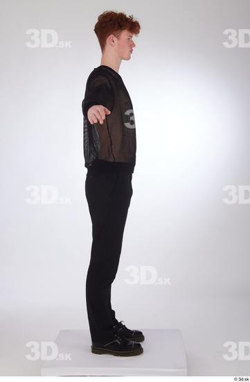 Man White Slim Male Studio Poses