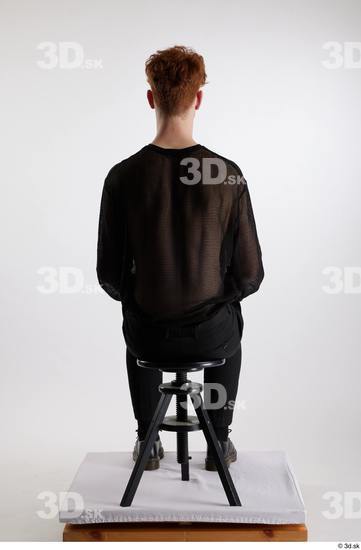 Man White Slim Male Studio Poses