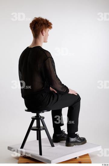 Man White Slim Male Studio Poses