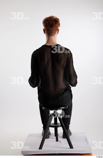 Man White Slim Male Studio Poses