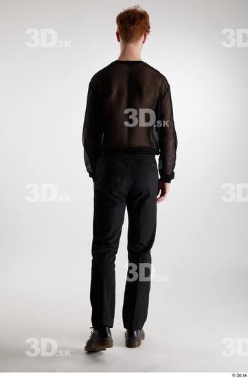 Man White Slim Male Studio Poses