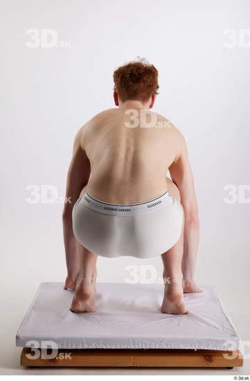 Man White Slim Male Studio Poses