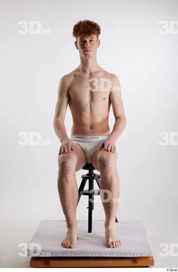 Man White Slim Male Studio Poses