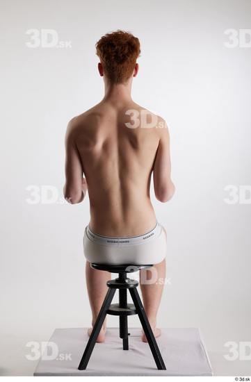 Man White Slim Male Studio Poses