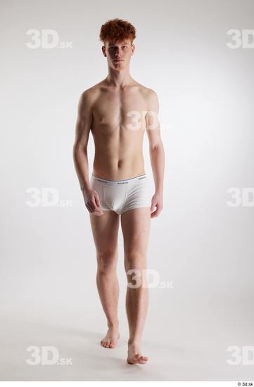 Man White Slim Male Studio Poses