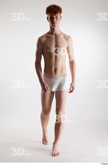 Man White Slim Male Studio Poses