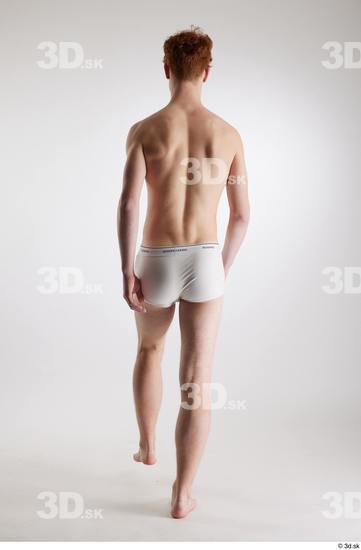 Man White Slim Male Studio Poses