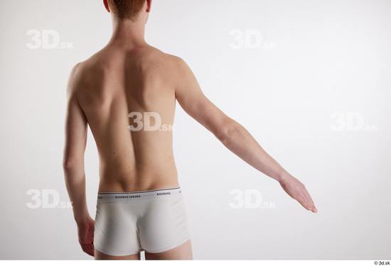 Man White Slim Male Studio Poses