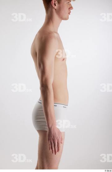 Man White Slim Male Studio Poses