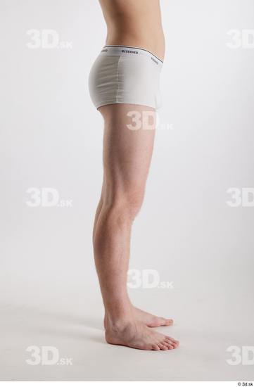 Man White Slim Male Studio Poses