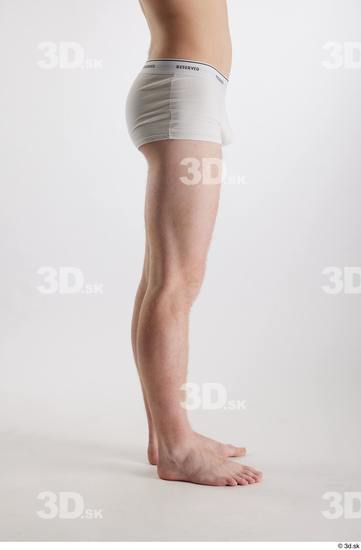 Man White Slim Male Studio Poses