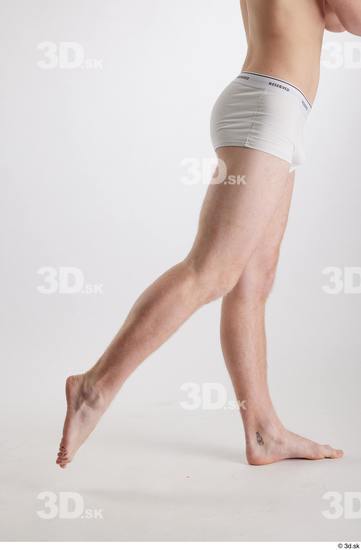 Man White Slim Male Studio Poses