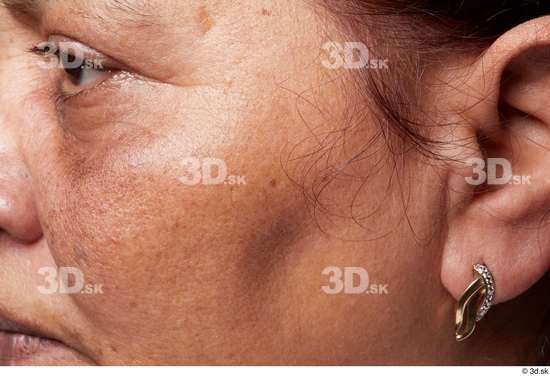 Eye Face Cheek Ear Skin Woman Chubby Wrinkles Studio photo references