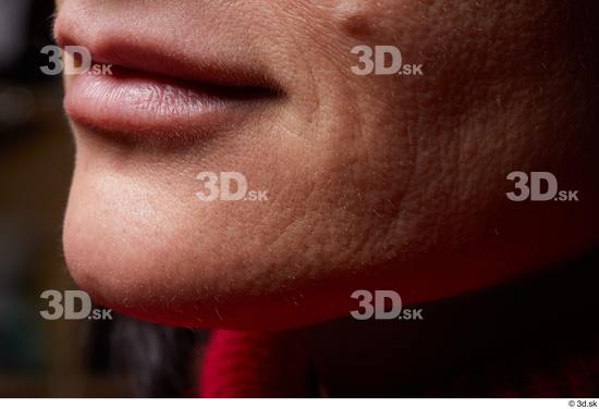 Mouth Cheek Skin Woman Birthmarks Slim Wrinkles Studio photo references