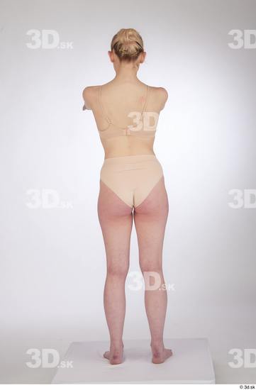 Woman White Slim Female Studio Poses