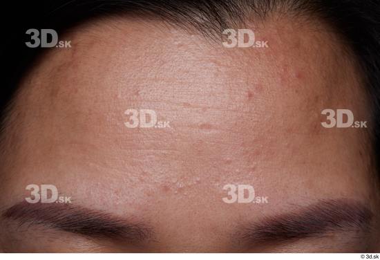 Face Skin Woman Asian Slim Wrinkles Studio photo references