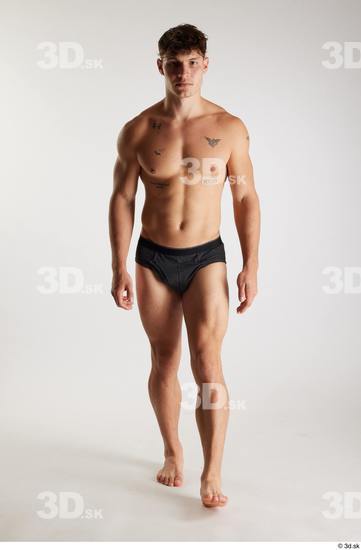 Man White Athletic Male Studio Poses