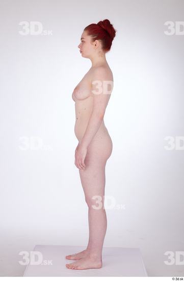 Woman White Slim Female Studio Poses