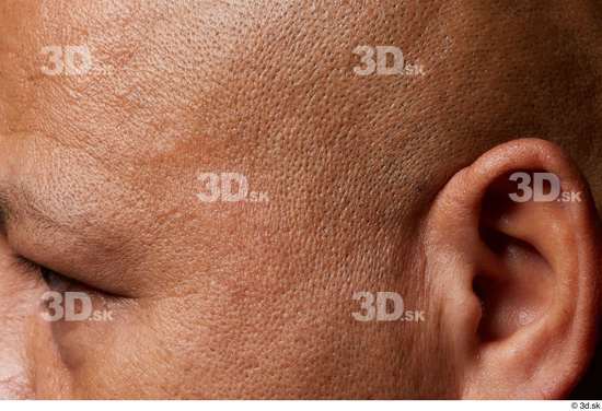 Eye Face Cheek Ear Skin Man Chubby Wrinkles Bald Studio photo references